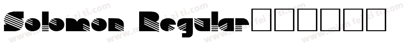 Solomon Regular字体转换